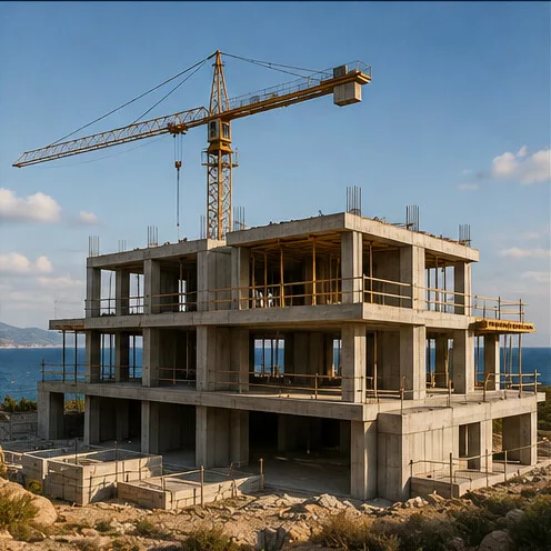 Premium villa under construction