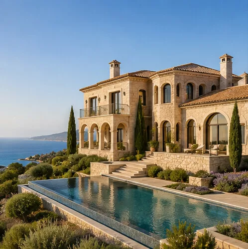 Luxury villa with an infinity pool